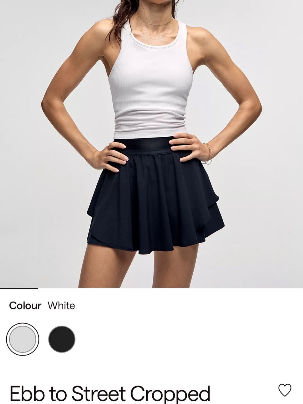 lululemon athletica Ebb to Street Ribbed Cropped Tank (light support B/C)